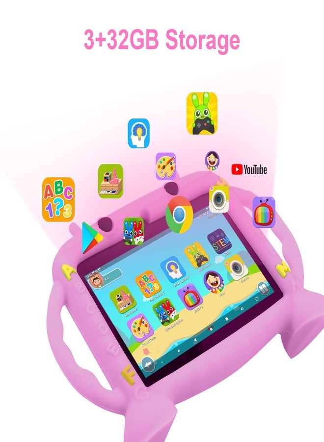 MengDash Kids Tablet, 7 inch Tablet for Kids 2-10, Educational Learning Toddler Tablet Android 11, 3GB RAM+32GB ROM Storage, Google Play YouTube - Image 4